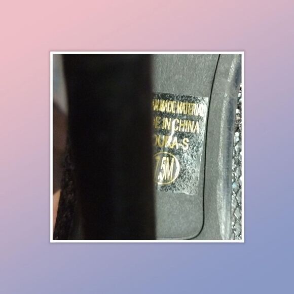 NWOB My Delicious Black Sparkly Pumps Size 7.5 - Picture 6 of 6